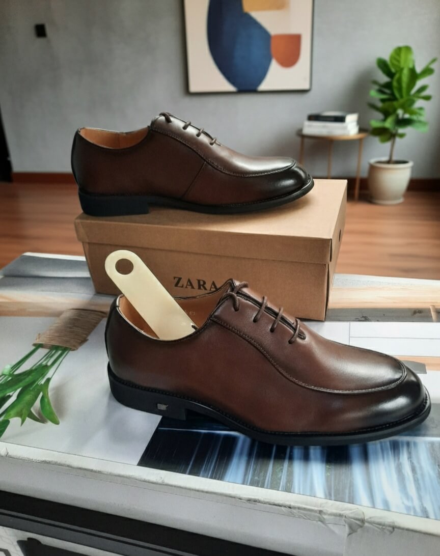 Premium Men’s Brown Classic Dress Shoes